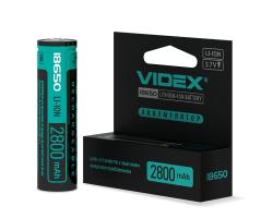 Акумулятор 18650 VIDEX ALV18-2800 без захисту