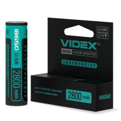 Акумулятор 18650 VIDEX ALV18-2800 без захисту