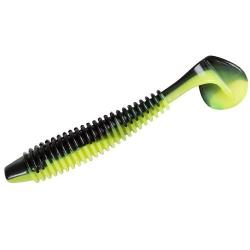 Силікон Fladen Ribbed Shad 3gr 8cm Black Yellow (20-7606)