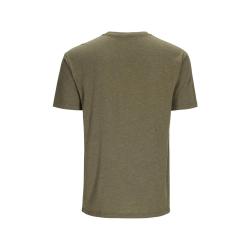 Футболка Simms Logo T-shirt RC Dark Clover/Military Heather XXL