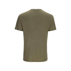 Футболка Simms Stacked Logo Bass T-Shirt Military Heather XL