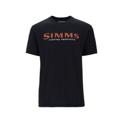 Футболка Simms Logo T-Shirt Jet Black S
