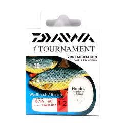 Гачок с повідцем Daiwa Tournament Roach Silver №10 0.16mm 60cm 10pcs (14458-010)