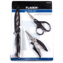 Набор Fladen Tool set plier, scissors, pocket knife (кусачки, ножницы, нож) (28-17-25)
