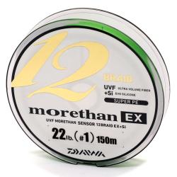Шнур Daiwa UVF Morethan Sensor 12Braid Ex+Si 150m 12.1kg 0.185mm #1.2