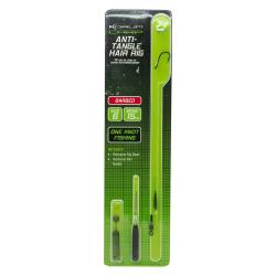 Повідець короповий з волосяним монтажем Korum Anti Tangle Hair Rigs Barbed Size 6-5 (KCR3/06)