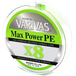 Шнур Varivas Max Power PE X8 Lime Green 150m 12.9kg 0.205mm #1.5 (VA 13505)