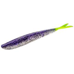 Силікон Lunker City Fin-S Fish 4" #281 Purple Ice Chartreuse Tail 8шт. (28140)