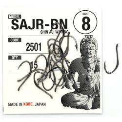 Гачки Fudo Shin-Aji W/Ring Black 11 (16 шт.) (FHBN250111)