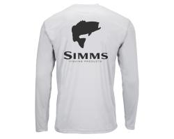 Реглан Simms Solar Tech Tee Bass Logo Sterling XXL (12883-144-60)