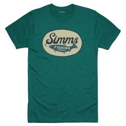 Футболка Simms Trout Wander T-Shirt Dark Teal Heather S