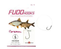 Крючки с поводками Fudo Bream Black 8 0.12mm 85cm (10 шт.) (FHBNSH0048)
