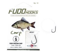 Крючки с поводками Fudo Crucian Carp Black 6 0.18mm 70cm (10 шт.) (FHBNSH0066)