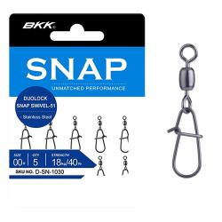 Застібка з вертлюгом BKK Duolock Snap Swivel-51 #00 (D-SN-1030)