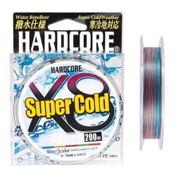 Шнур Duel Hardcore Super Cold X4 200m 5Color 5.4kg 0.13mm #0.6