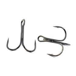 Трійник Fladen Maxximus Black Nickel Treble Hooks 3/0 2pc (14-37300)
