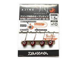 Джигголівка Daiwa Gekka SW Light Jig Head SS Open Gap 1.5gr #10 4pc (07104125)