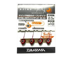 Джигголівка Daiwa Gekka SW Light Jig Head SS Open Gap 2.0gr #10 4pc (07104126)