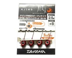 Джигголівка Daiwa Gekka SW Light Jig Head SS Open Gap 2.5gr #8 4pc (07104133)
