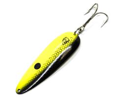 Блешня Dardevle 93mm 28g #Scale Chartreuse/Blk Stripe (00-516)