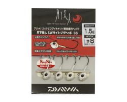 Джигголівка Daiwa Gekkabijin SW Light Jig Head SS 1.5gr #8 Red Glow (07312857)