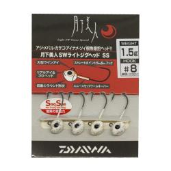 Джигголівка Daiwa Gekkabijin SW Light Jig Head SS 1.5gr #8 Red Glow (07312857)