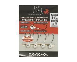 Джигголівка Daiwa Gekkabijin SW Light Jig Head SS 1.0gr #8 Red Glow (07312856)