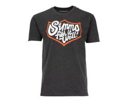 Футболка Simms Fish It Well Badge T-Shirt Charcoal Heather S (13517-086-20)