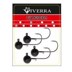 Джигголівка вольфрам Viverra 1,3g #4 Black (4шт) (364TBJ04)