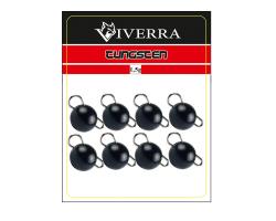 Разборная вольфрамовая чебурашка Viverra 1,5g Black (8шт) (1.5TCBS-B)