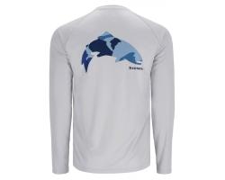 Реглан Simms Tech Tee Artist Series Trout/Sterling L (13533-1095-40)