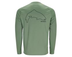 Реглан Simms Tech Tee Artist Series Trout Outline/Field XL (13533-2037-50)