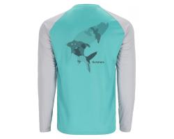 Реглан Simms Tech Tee Artist Series Tarpon/Sea Breeze/Sterling XL (13533-2045-50)