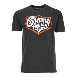 Футболка Simms Fish It Well Badge T-Shirt Charcoal Heather XXL
