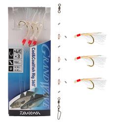 Монтаж Daiwa Grand Wave Cod & Pollack Rig 150cm 0.8/0.9mm #4/0 White (16517-221)