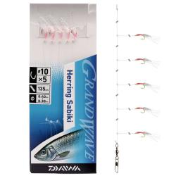 Оснастка Daiwa Grand Wave Hering Rig Micro 135cm 0.2/0.26mm #14 (16517-237)