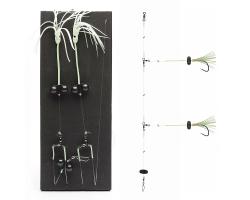 Монтаж Daiwa Grand Wave Wolffish Rig Rattlin 150cm 0.7/0.8mm #5/0 Lime Green (16517-260)