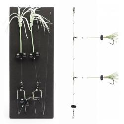 Монтаж Daiwa Grand Wave Wolffish Rig Rattlin 150cm 0.7/0.8mm #5/0 Lime Green (16517-260)