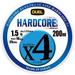 Шнур Duel Hardcore X4 200m 5Color Yellow Marking 5.4kg 0.132mm #0.6