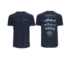 Футболка Simms Species T-Shirt Navy Heather M (14093-414-30)