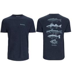 Футболка Simms Species T-Shirt Navy Heather M