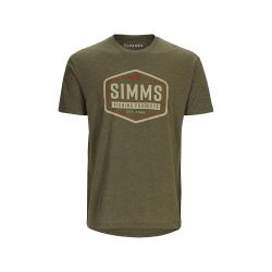 Футболка Simms Fly Patch T-Shirt Military Heather M