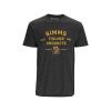 Футболка Simms Stacked Logo Bass T-Shirt Charcoal Heather M