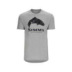 Футболка Simms Trout Regiment Camo Fill T-Shirt Cinder Heather L