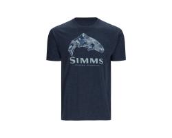 Футболка Simms Trout Regiment Camo Fill T-Shirt Navy Heather XL (14101-414-50)