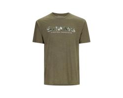 Футболка Simms Logo T-shirt RC Dark Clover/Military Heather XL (12803-1097-50)