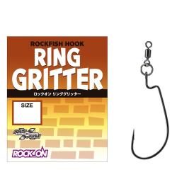 Гачок офсетний Varivas Rock-On Ring Gritter #1/0 4pcs (VA 68544)
