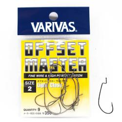 Гачок офсетний Varivas Offset Master Light Class #2 9pcs (VA 70403)