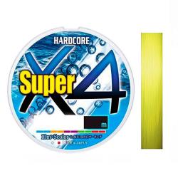 Шнур Duel Hardcore Super X4 150m Hi-Vis Yellow 19.0kg 0.30mm #3.0