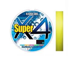 Шнур Duel Hardcore Super X4 150m Hi-Vis Yellow 19.0kg 0.30mm #3.0 (H4492-Y)